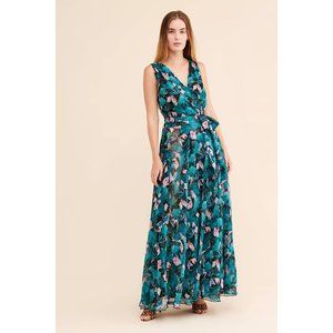 Anthropologie Eywasouls Malibu Exotic Orchid Maxi Dress (M/L)